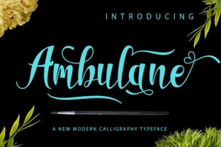Ambulane: A Stylish Script Font That Cuts Through the Feed