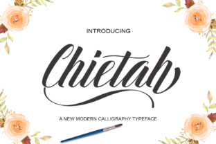 Chietah: A Handwritten Script Font for Editorial Elegance