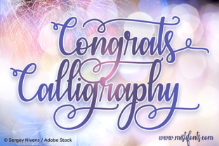 Congrats Calligraphy: A Festive Script Font That Elevates Your Brand