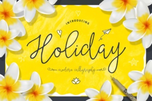 Holiday Font: A Script Amp Display Typeface for Campaign Headlines