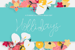 Hollidays: A Thin Handwritten Script Font for Authentic Craft Projects