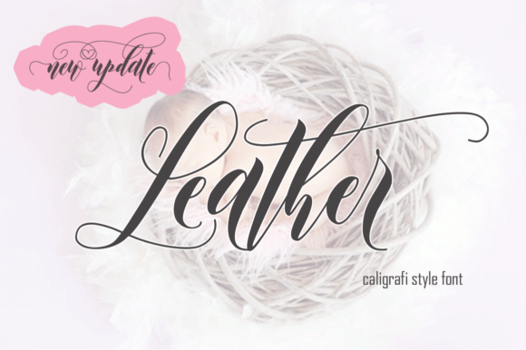 Leather Font: A Handwritten Typeface for Polished Digital Brands