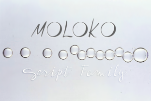 Moloko Script Font for Handmade Labels & Printables
