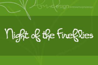 Night of the Fireflies: A Handwritten Display Font for Digital Charm