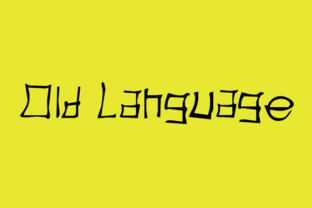 Old Language Font: A Distinctive Script for Small Business Branding