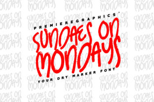 Sundaes on Mondays Font: A Playful Display Typeface for Digital Brands