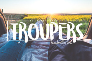 Troupers: A Friendly Script Font for Editorial Design