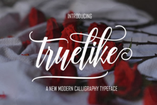 Truelike Script Font for Elegant Handmade Designs