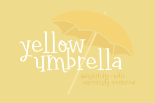 Yellow Umbrella: A Hand-Drawn Serif That Feels Like Sunday Morning